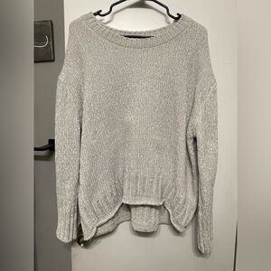 Cynthia Rowley Sweater Women's XL Polyester Soft Crewneck Pullover Gray